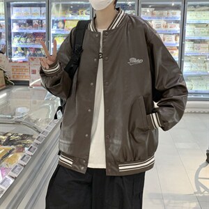 潮流夹克潮男春季棒球领皮衣夹克J10P70，男装夹克，星座1116-2