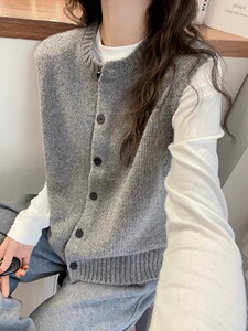 2025百搭时尚简约开衫马甲图片