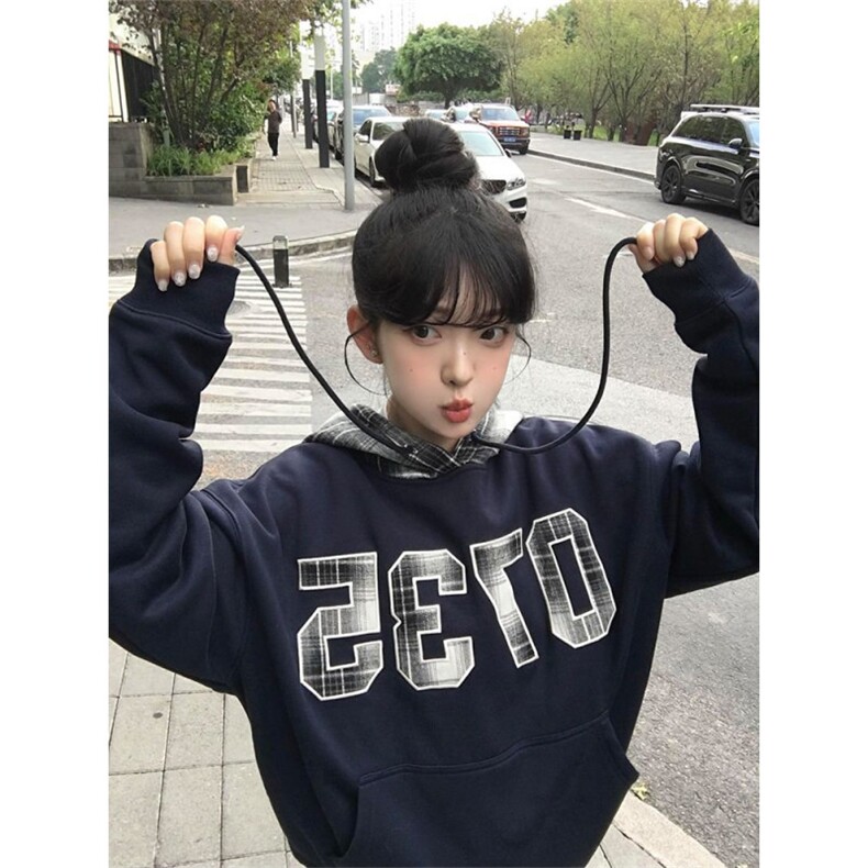 5544-P52原版做工刺绣贴布纯棉华棉复合休闲卫衣薄款/加绒,女装卫衣/绒衫,星座617A-2