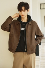 B353PY3329P158卡其可拆帽子秋季新款男皮夹克韩版潮流外套男，男装夹克，电商B353
