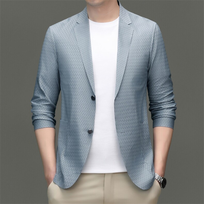 R-XF1003男式春秋新款长袖简约西服休闲商务便服西装单西图片