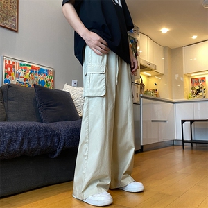 美式高街多口袋工装裤男女1宽松直筒休闲裤XZ211-1-K2340-P60图片