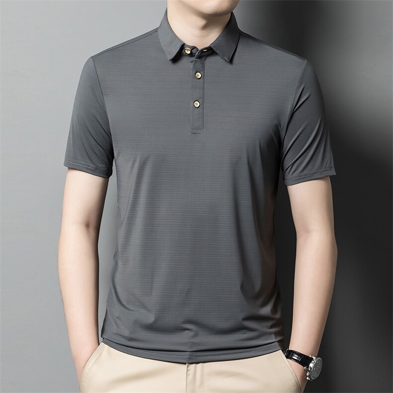青年男士休闲纯色短袖t恤男上衣夏季免烫半袖衫Polo衫ZL8062-P57,男装Polo衫,星座1105-3