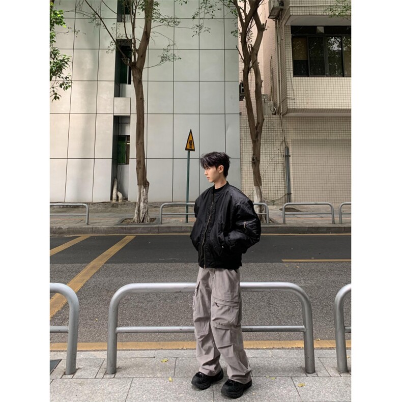 【有货】MY8213LL-特P85红内飞行夹克棉服男高级感棒球服外套,男装夹克,星座1007（原301D）