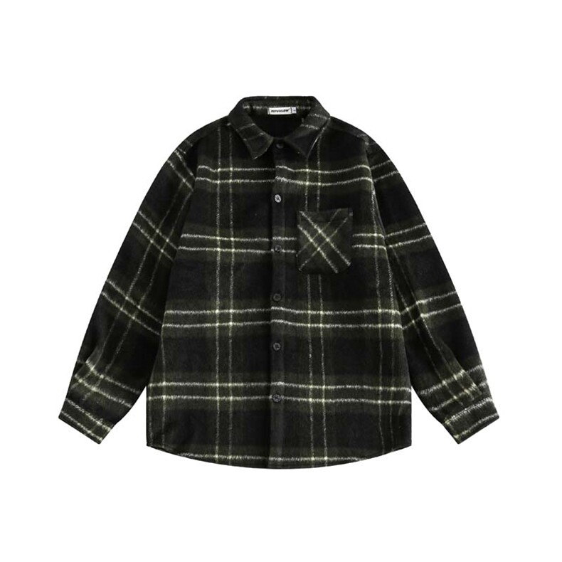 厚款格子衬衫外套CS054-P78，男装衬衫，星座702-1