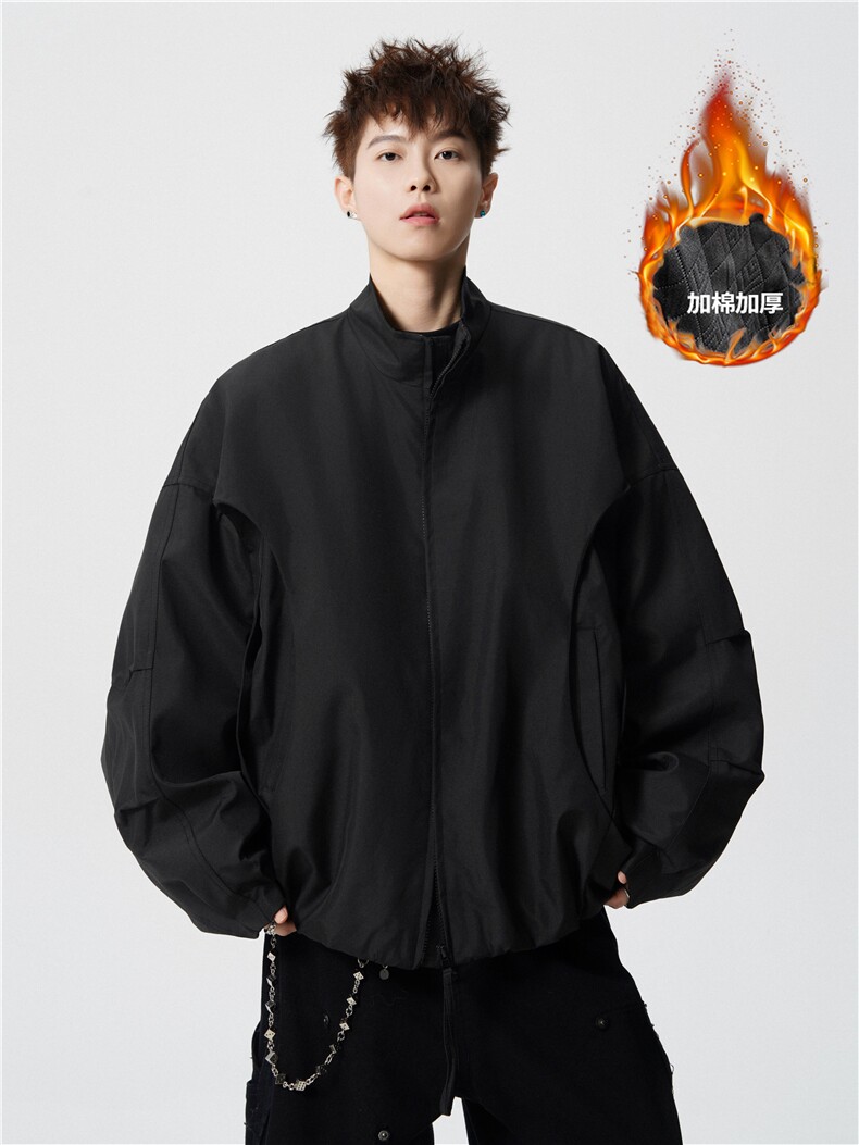现货自家工厂美式弯刀休闲夹克加棉加厚保暖JK169JM/P98,男装夹克,电商B318