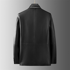 881106秋冬新款海宁皮衣男绵羊皮西服商务男装P700，男装皮衣，电商B360