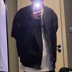 外套男士秋冬季酷帅穿搭棒球服青少年美式立领棉衣夹克潮，男装夹克，星座506A