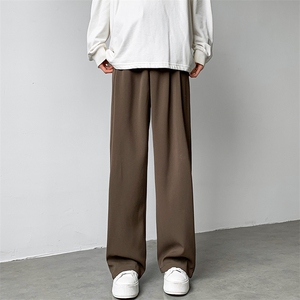 8XL-M 特大码休闲百搭垂坠感西裤直筒宽松长裤西装裤男K926P55图片