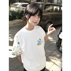 全刺绣纯棉230克短袖ZX0246-P35，男装T恤，星座313A(原308A-2)