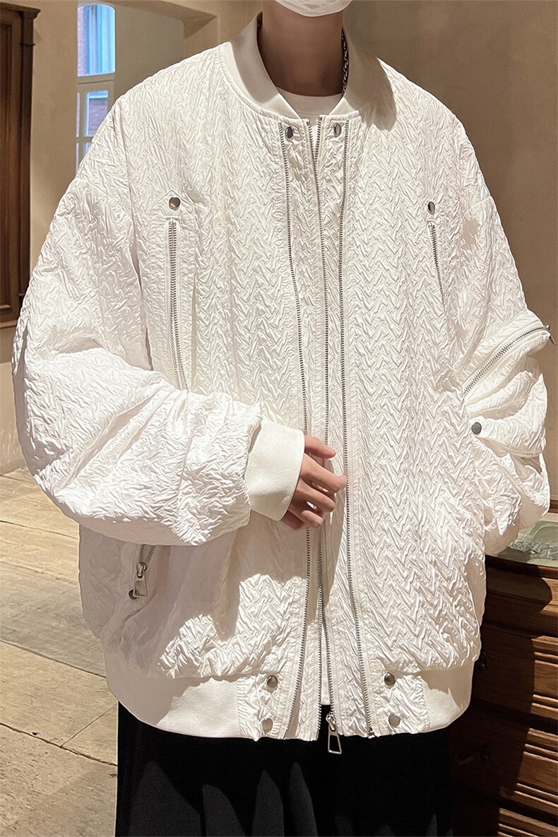 港风夹克男潮牌大皂风夹克男女情侣大码工装外套JK8743P100控138,男装夹克,星座226-1