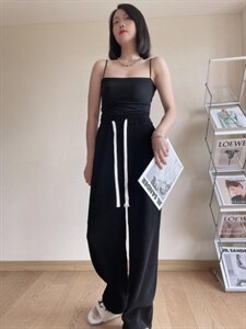冬季新款条绒阔腿裤图片