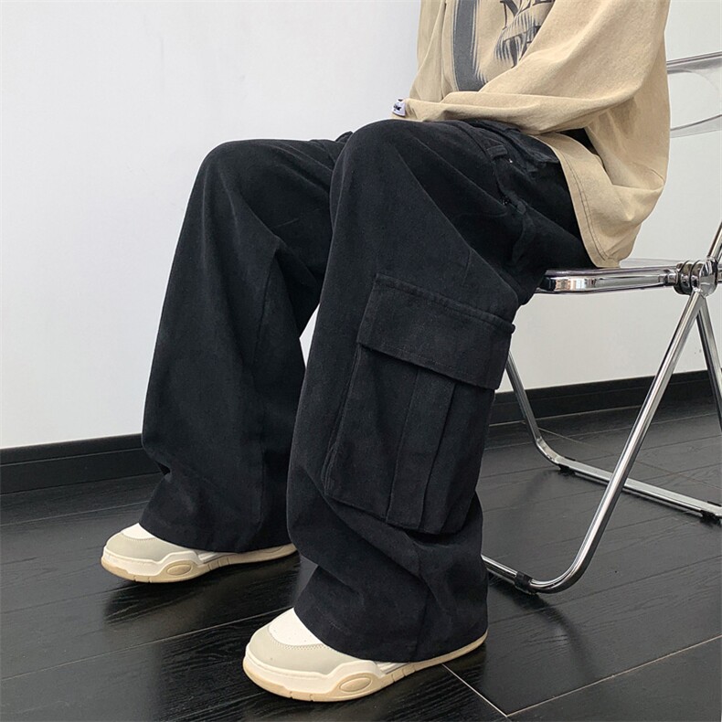 迷彩工装裤男春秋美式vibe裤子潮牌大码直筒裤 XZ514-2-K1556-P73图片