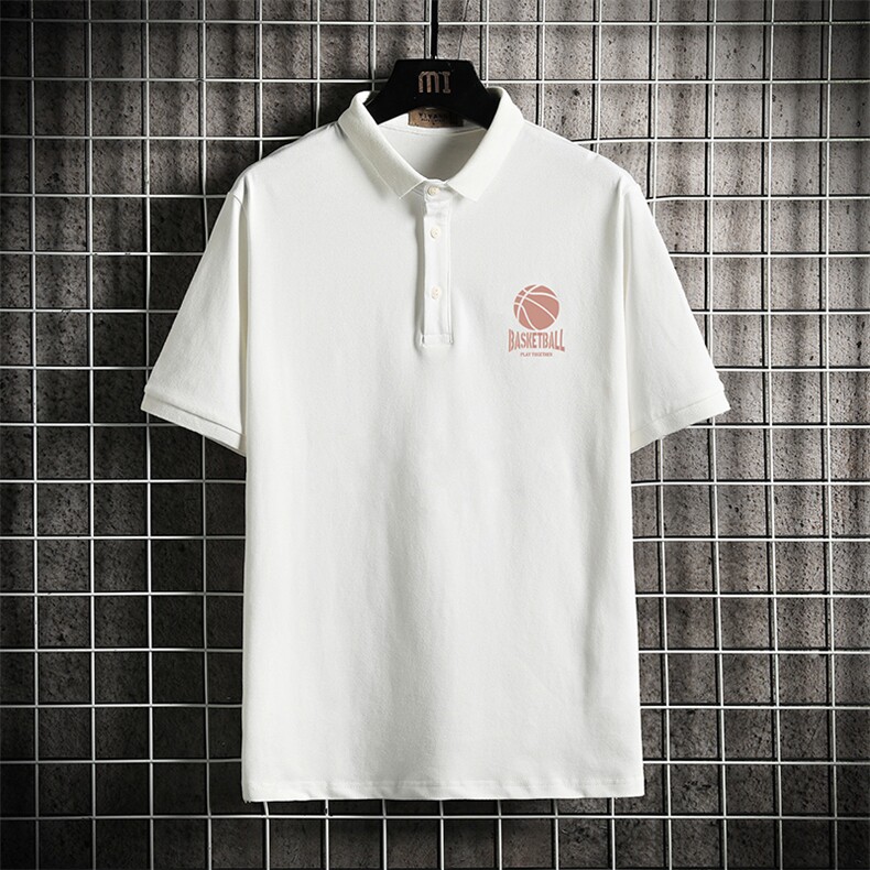 PL57237-P35翻领短袖polo衫男大码胖子半袖t恤男有领保罗衫网格,男装Polo衫,电商A040A