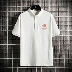 PL57237-P35 翻领短袖polo衫男大码胖子半袖t恤男有领保罗衫 网格图片