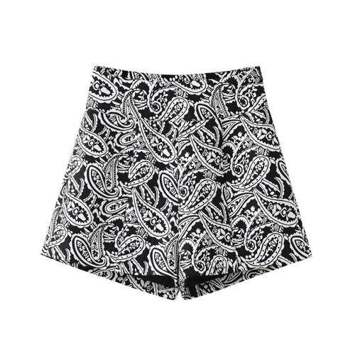 4D提花色织短裤，女装，帛糸霓娜