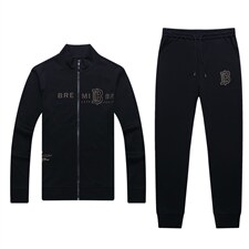 运动套装男春秋季2023新款长袖开衫中年休闲运动服宽松卫衣两件套，男装休闲套装，电商B212（原钱塘6029）