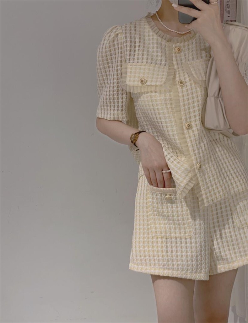 订制工艺面料小香套装，女装职业装，驿谷