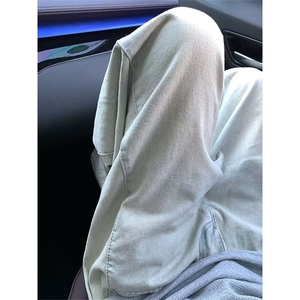 复古水洗宽松直筒牛仔裤男休闲直筒阔腿拖地百搭长裤子 N9355图片