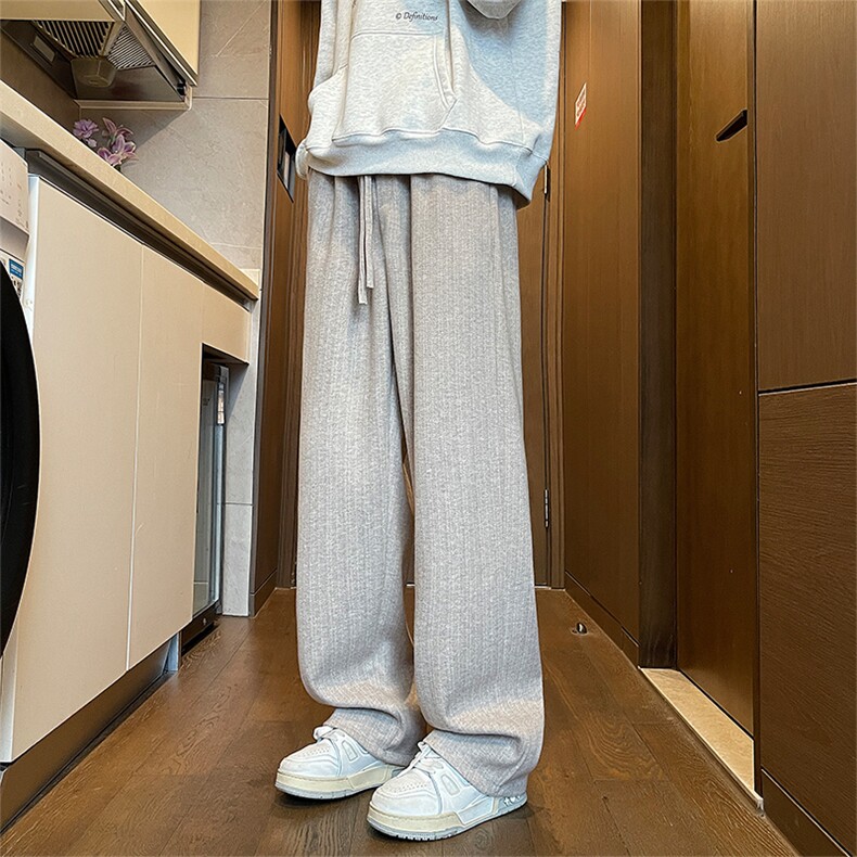 YK86115-P40加绒P46人棉%氨纶3%涤纶72%秋冬新款直筒卫裤男,男装休闲裤,电商A086-1