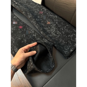 春装高品质扎染刺绣工艺弯刀卫裤男重磅复古垂感休闲运动裤阔腿裤图片