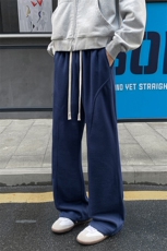 已下单10w件华棉320g重磅斜切男大码休闲卫裤K24132-特P23控48，男装休闲裤，电商A001