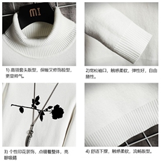 高领毛衣男士大码内搭毛线衣男网格GM45360-P45加绒款-P65，男装针织衫/毛衣，电商A040A