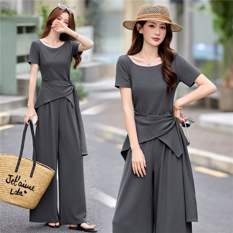 高端大气时尚套装女2026年夏季新款女士两件套休闲，女装套装/套裙，依如秀(原杭风阁)