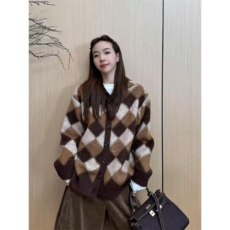 MM408-P67美式潮流休闲慵懒风新款百搭针织毛衣图片