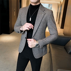 秋冬夹克西装单西修身休闲男士西服A236-XZ-190-P155，男装夹克，电商A236
