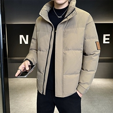新款男士小立领羽绒服夹克加厚防寒309B-3-81066-P190，男装夹克，星座1409-3
