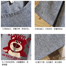 风复古亚麻短袖男棉麻t恤男半袖砖墙挂拍ZT71285-P35，男装T恤，电商A040A