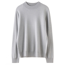 2025春秋新款羊绒衫女100纯山羊绒高翻领长袖套衫时尚休闲针织衫，女装羊绒衫，濮尚羊绒