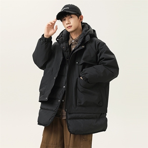 2025冬季新款男日系潮牌白鸭绒三合一羽绒服加厚外套YR76-F375图片