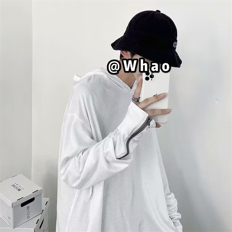 卫衣男韩版潮流长袖连帽拉链个性帅2023秋冬新款insT恤WB098-P25,男装卫衣,星座412-3