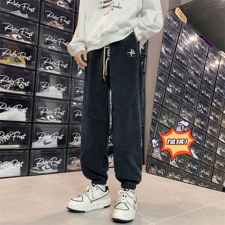2025冬季新款欧棉绒加绒加厚保暖束脚棉裤A316-1-K1205P68控85,男装棉衣,星座906（原电商a316-1）