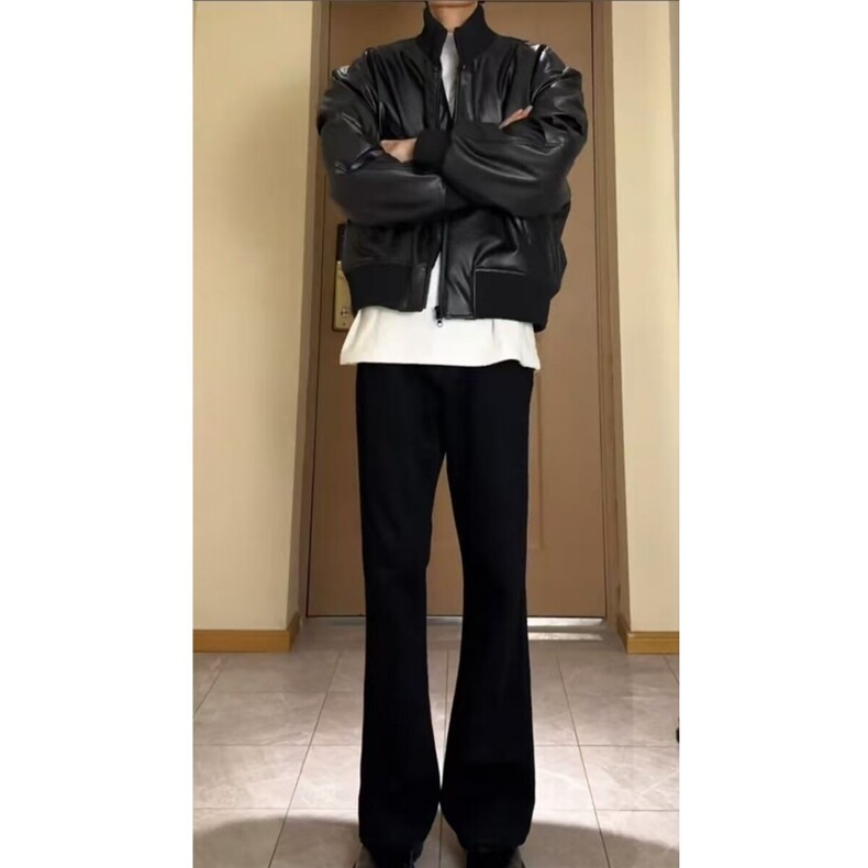 cleanfit皮夹克飞行员棉衣807-3-JKM111-P110,男装夹克,星座807-3