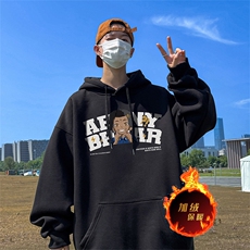 500克重磅秋冬美式加绒加厚卫衣外套DL156常规特P35绒特P40，男装卫衣，电商A486