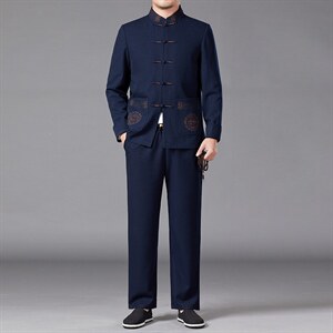 BAMJ-7805Y钱塘2020-2中年男士时尚简约春秋季厚款套装P295