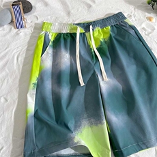 特批22渐变抽绳短裤男夏季新款宽松休闲潮流百搭短裤DK003P-22，男装牛仔裤，电商A128