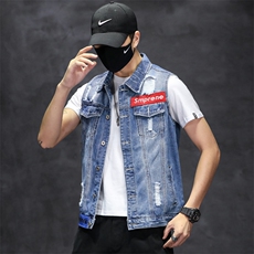 春夏季牛仔马甲男士修身坎肩外套背心马夹XZ1112-816-P55，男装背心/马甲，电商B223（原星座515-1）