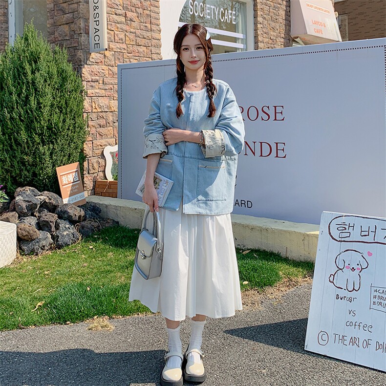 新款设计感轻奢风新中式风两面穿牛仔外套2C2851013P165K248,女装短外套,2C285