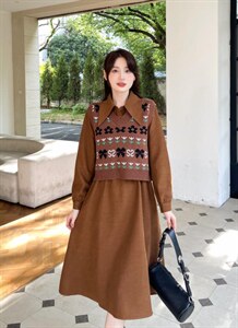 两件套连衣裙,女装连衣裙,琴菲儿