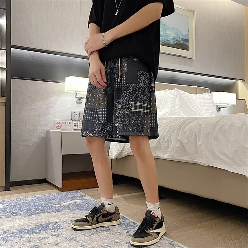 短裤男士宽松运动五分裤子柔软口袋休闲中裤DK112,男装牛仔裤,星座1116A-1（原606A）