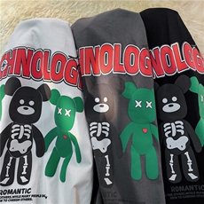 T恤2026夏季新款潮流圆领男港风时尚印花短袖B299-X5380-P40控59，男装T恤，电商A061-1