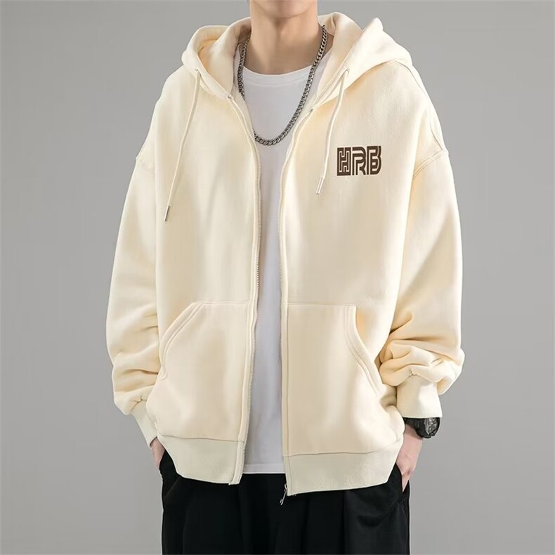 开衫卫衣男款春秋季潮牌休闲夹克男学生设计感印花棒球服外套,男装夹克,星座506A