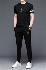 2023夏季薄款男士套装短袖T恤中青年圆领短裤运动，男装休闲套装，电商B212（原钱塘6029）