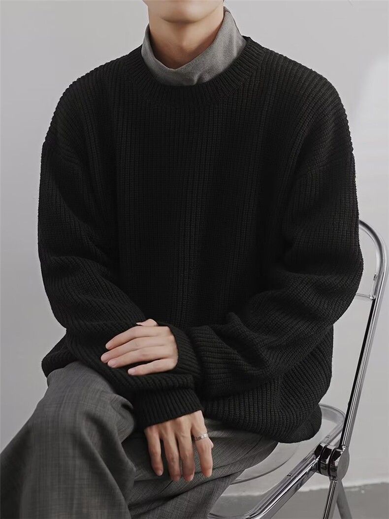 圆领毛衣男秋冬季韩版休闲针织衫加厚宽松打底衫外套潮Y2328-P50,男装针织衫/毛衣,星座1008