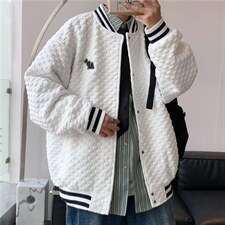 华夫格棒球服男秋季春秋高级运动外套ins潮牌港风夹克W3764-P58，男装夹克，星座512-2
