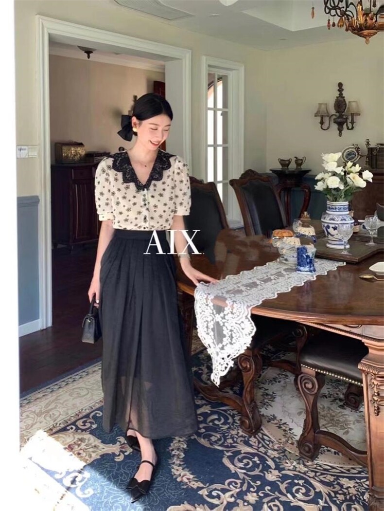 绣花短袖，其它，泰靡(1F)